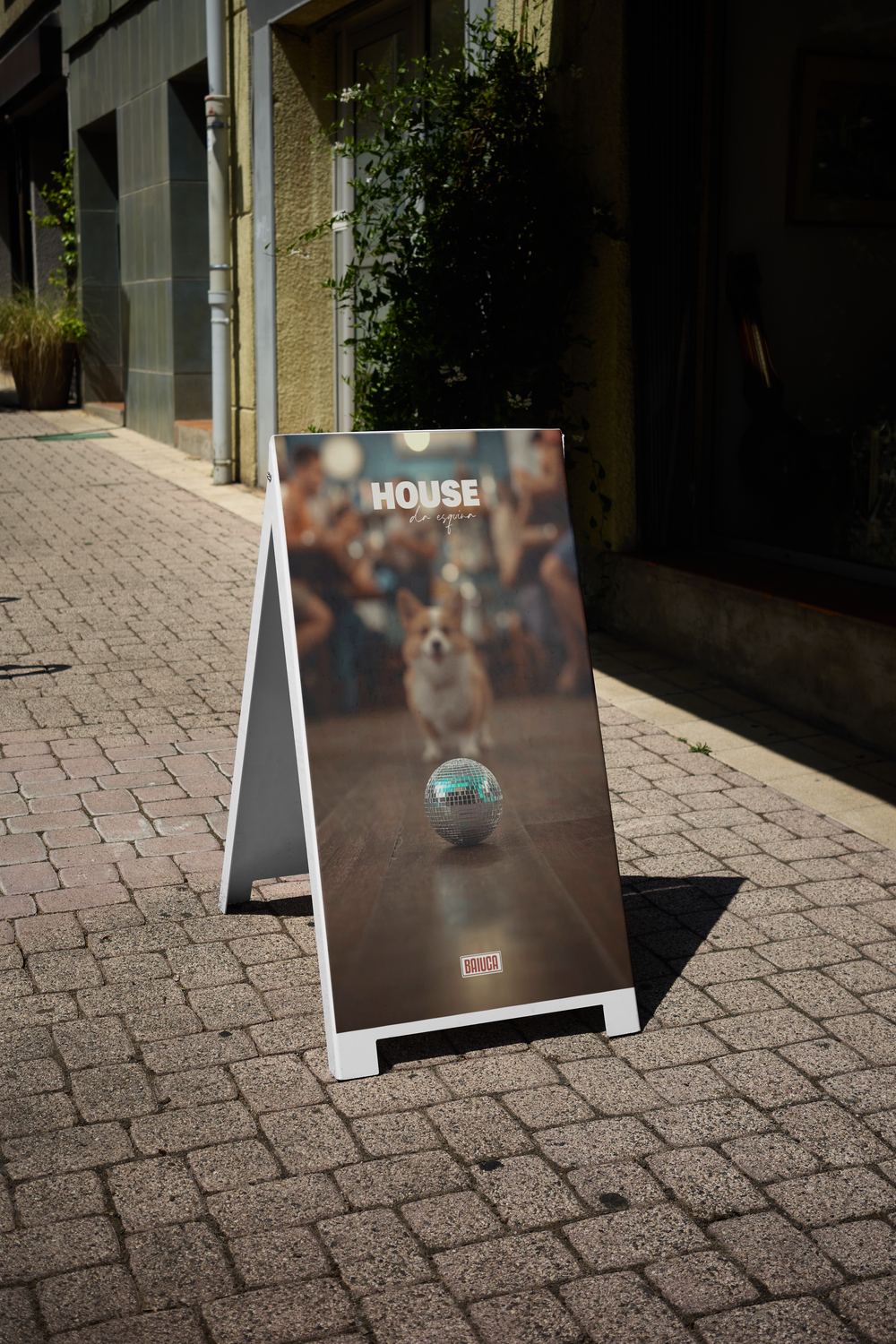 Placa de rua do evento House da Esquina
